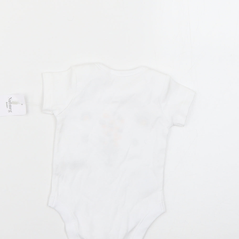 Nutmeg Baby White   Babygrow One-Piece Size 0-3 Months