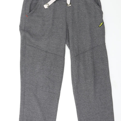 Brookhaven Mens Grey  Jersey Jogger Trousers Size M L26 in