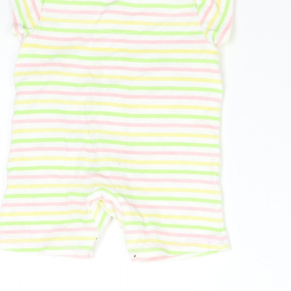 George Baby Multicoloured Striped  Romper One-Piece Size Newborn  - Looney Tunes