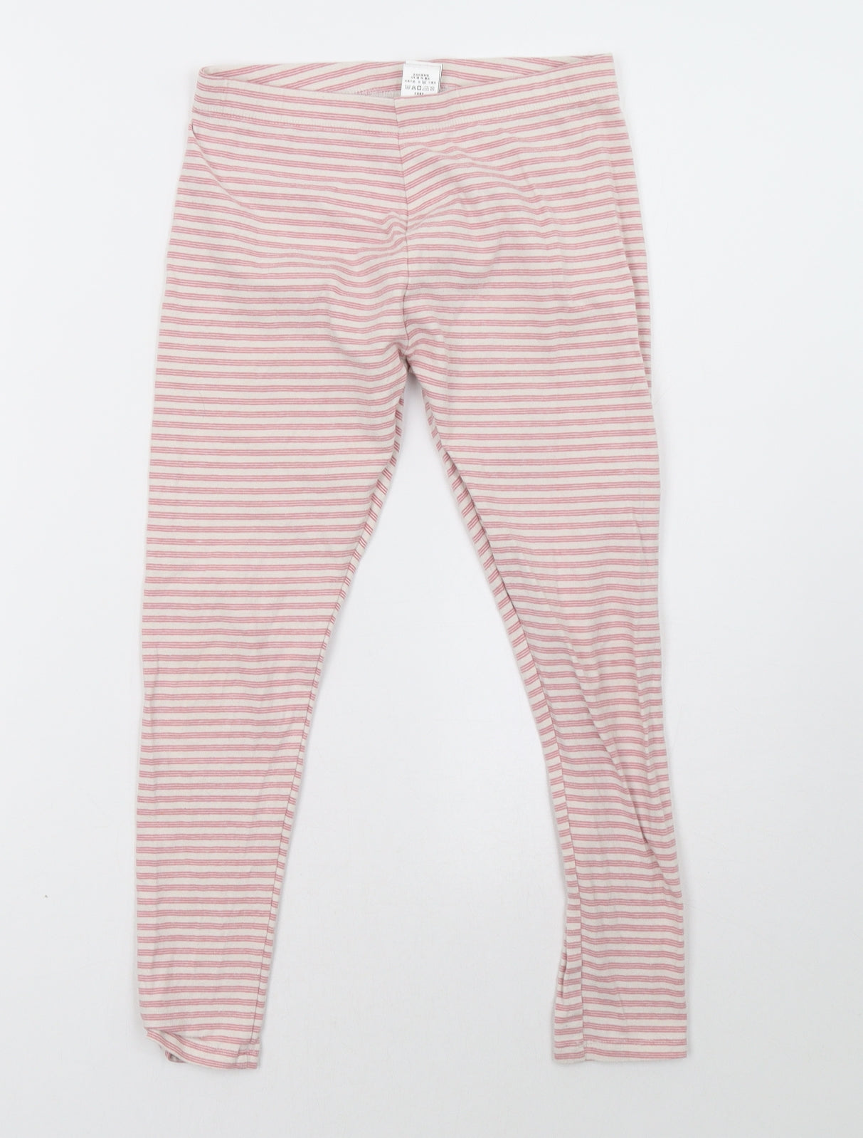 NEXT Girls Pink Striped  Sweatpants Trousers Size 10 Years