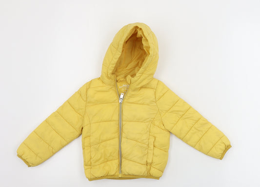 Primark  Boys Yellow   Jacket Coat Size 2 Years