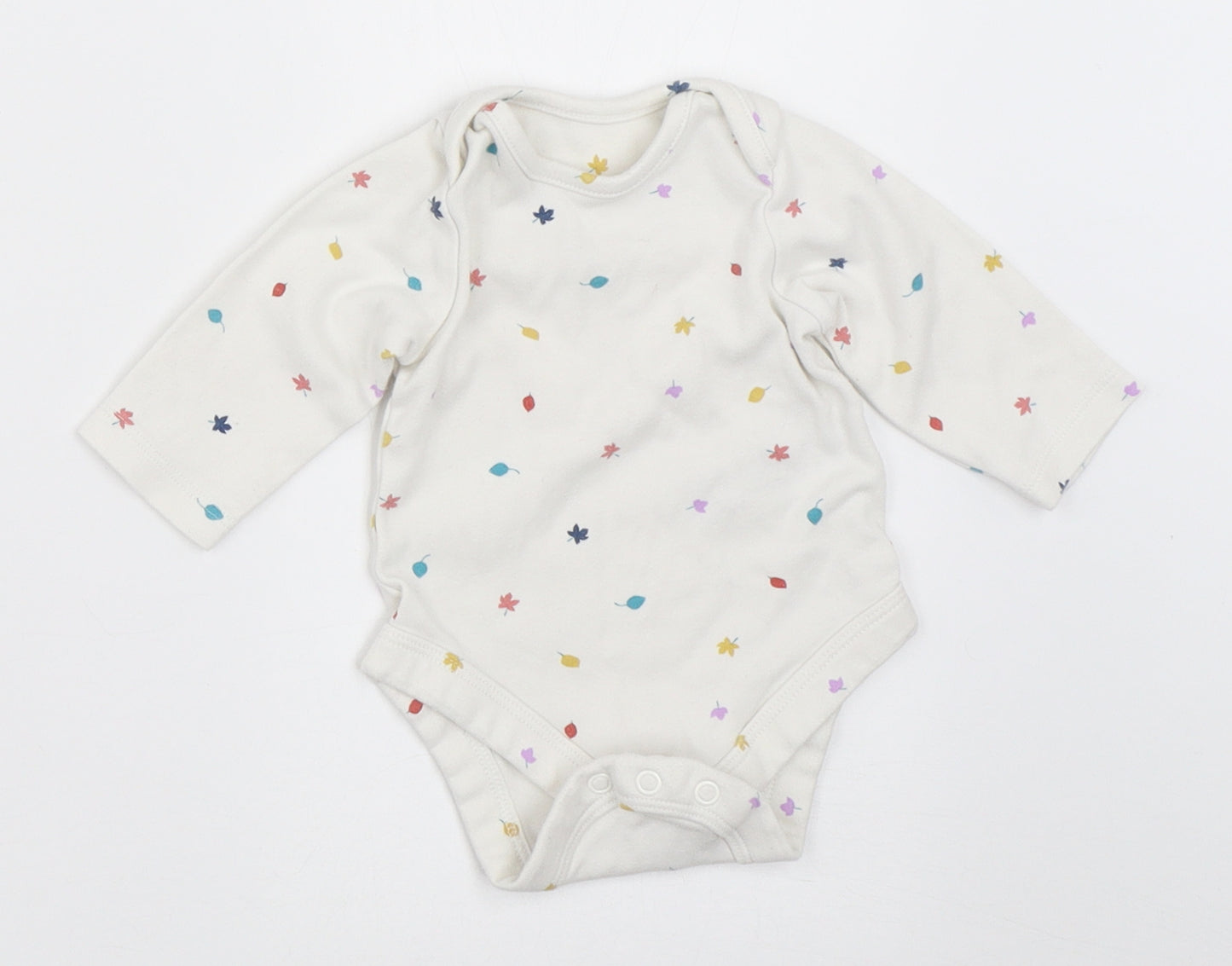 Marks and Spencer Baby White   Babygrow One-Piece Size 0-3 Months