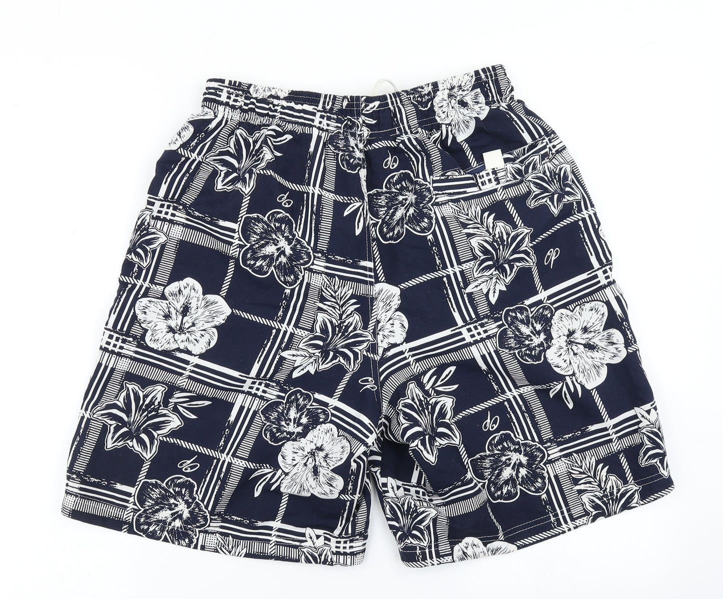 Ocean Pacific Mens Blue Floral  Athletic Shorts Size M