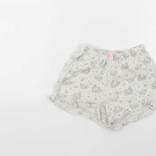 TU Girls White Floral   Pyjama Pants Size 8-9 Years