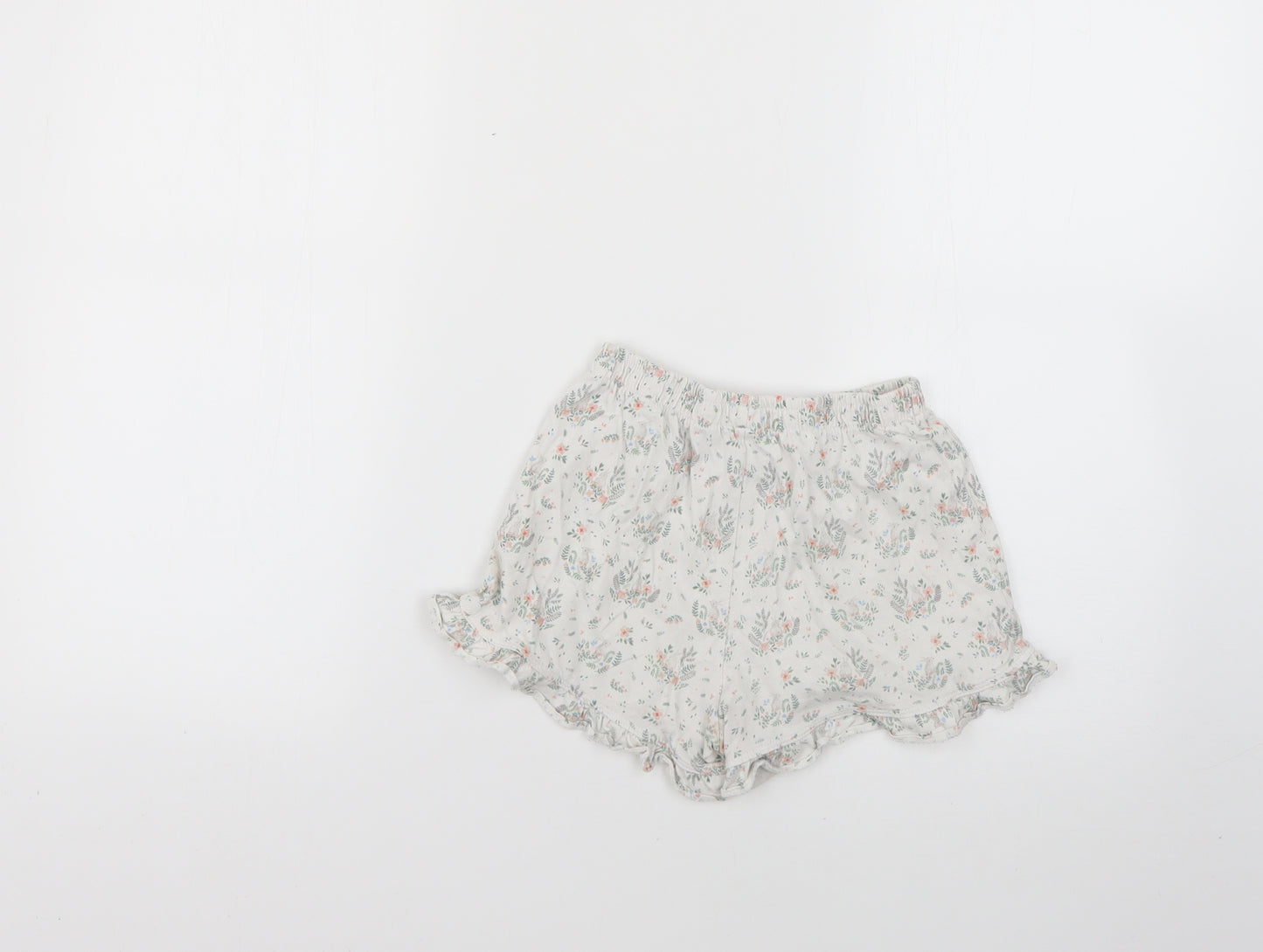TU Girls White Floral   Pyjama Pants Size 8-9 Years