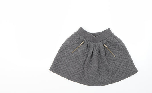 TU Girls Grey   Mini Skirt Size 7 Years