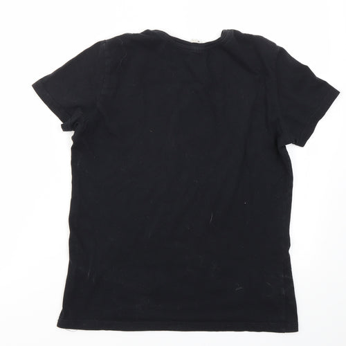 Stedman Boys Black Geometric  Basic T-Shirt Size M