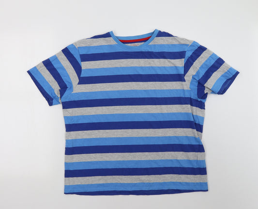 Debenhams Mens Blue Striped   Pyjama Top Size M