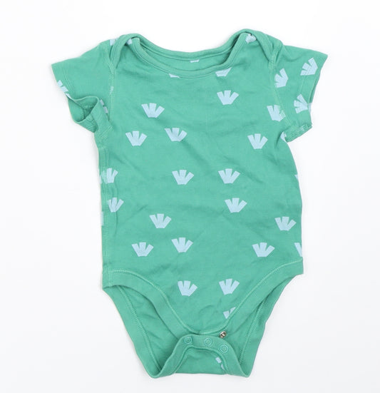 Marks and Spencer Boys Green   Babygrow One-Piece Size 3-6 Months