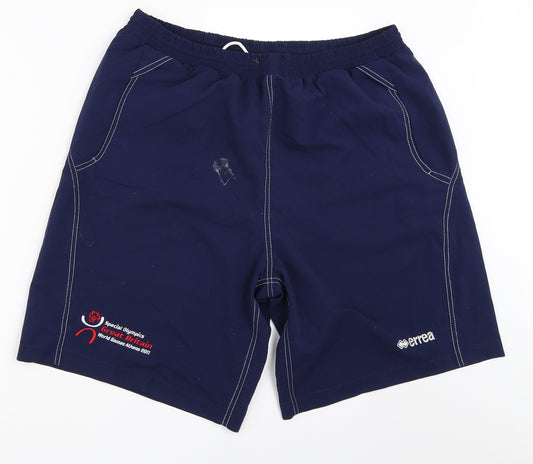 Errea Mens Blue   Bermuda Shorts Size XL