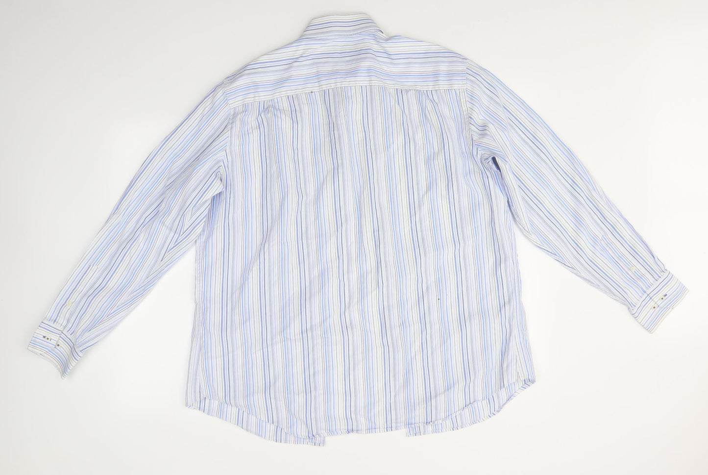 NEXT Mens Blue Striped   Dress Shirt Size 16.5