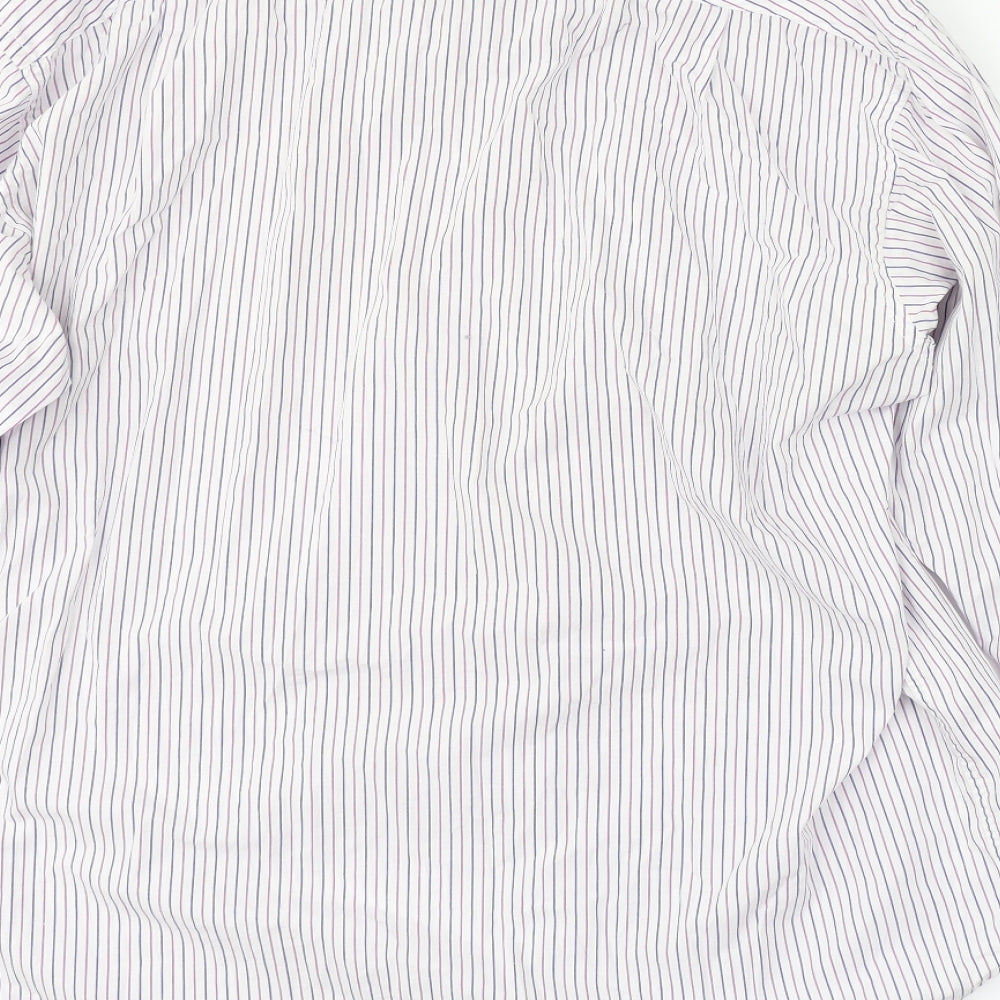 Savile Row Mens Multicoloured Striped   Dress Shirt Size 13