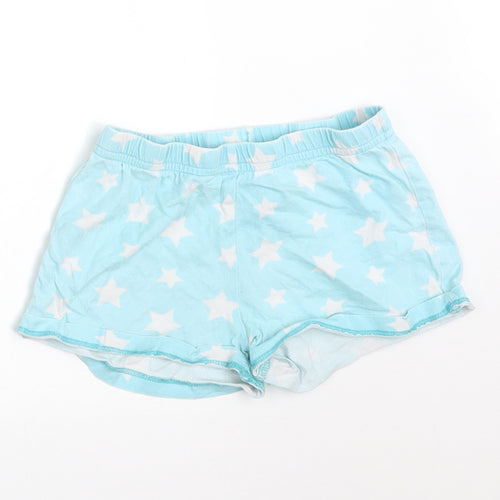 F&F Girls Blue Solid   Sleep Shorts Size 3-4 Years  - STARS