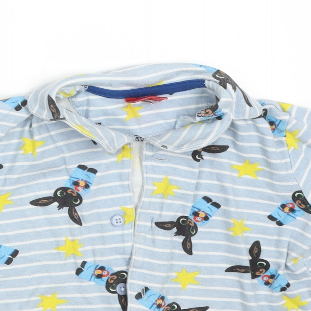 George Boys Multicoloured Striped   Pyjama Top Size 3-4 Years  - BING