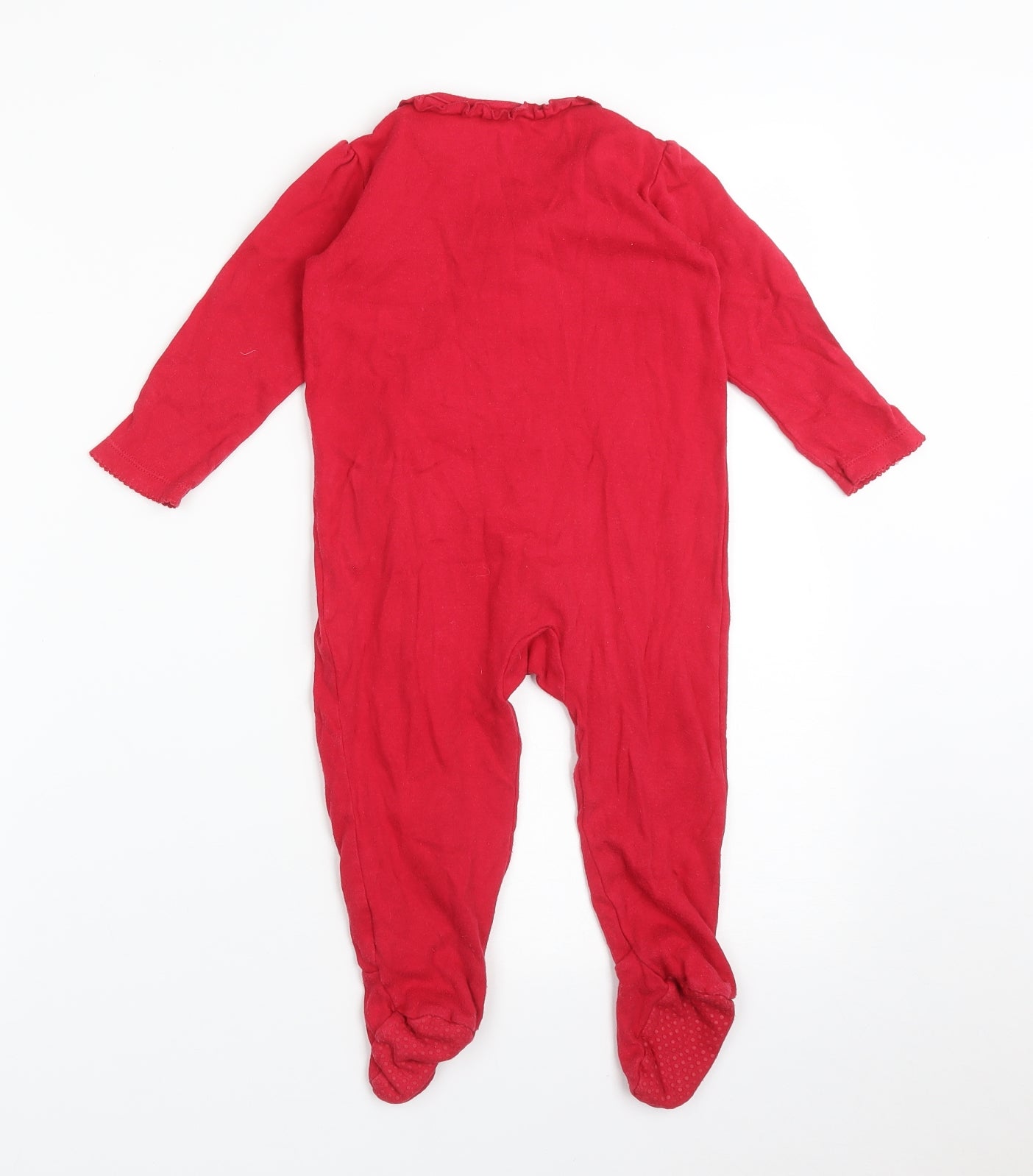 George Baby Red   Babygrow One-Piece Size 12-18 Months  - MY FIRST CHRISTMAS