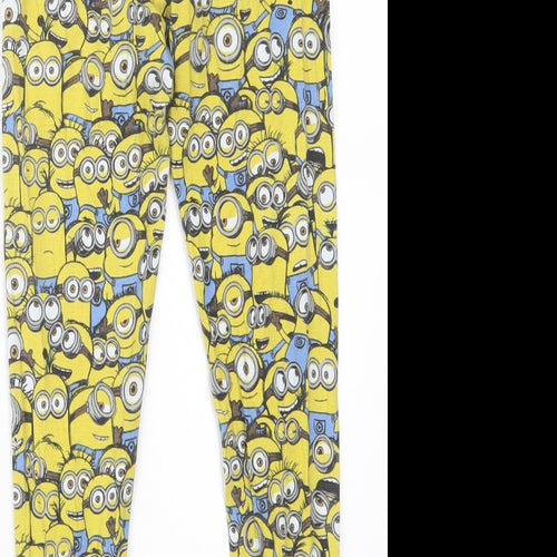 H&M Boys Yellow Geometric   Pyjama Pants Size 9-10 Years  - Despicable Me