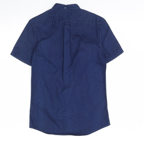 Burton  Mens Blue  Denim  Dress Shirt Size S