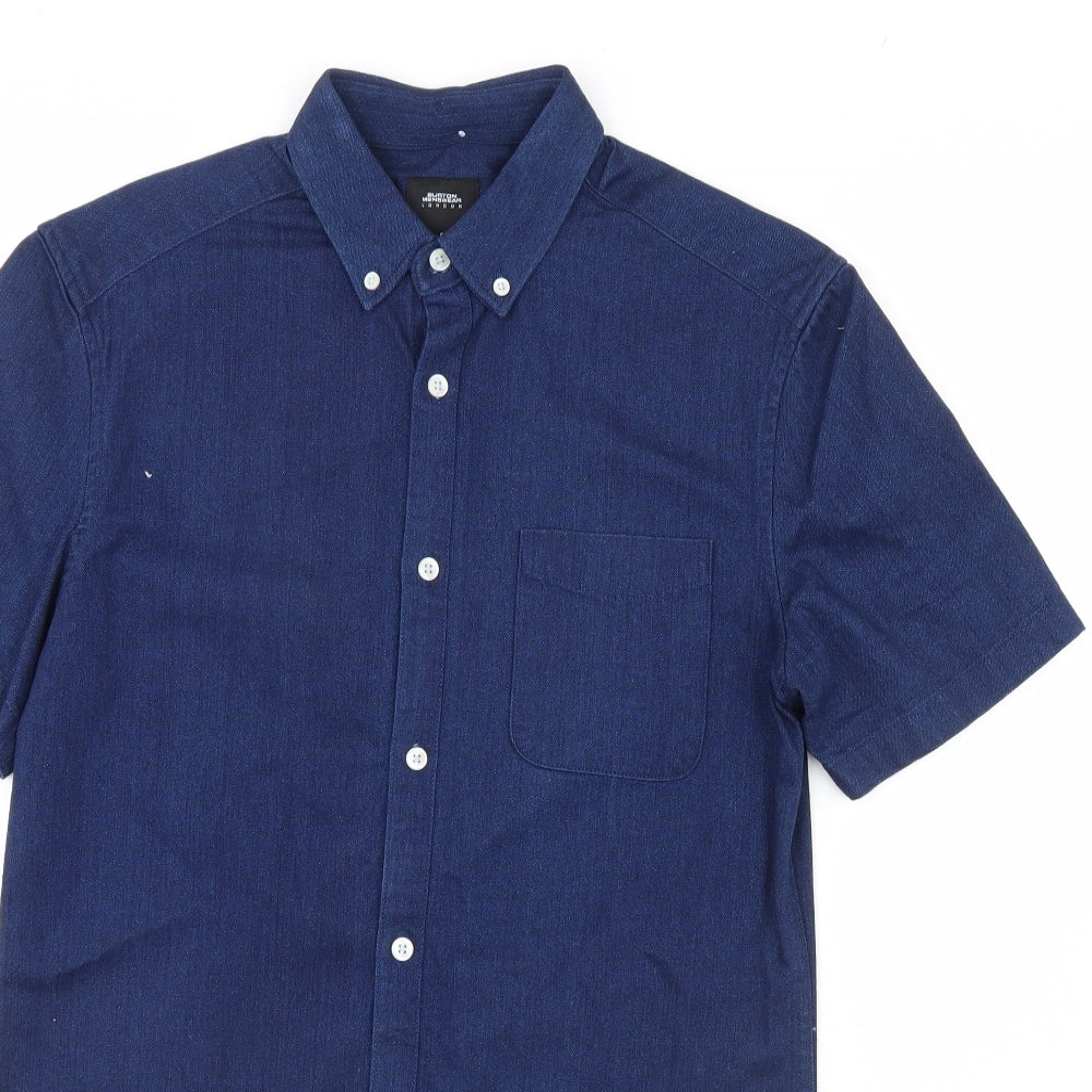 Burton  Mens Blue  Denim  Dress Shirt Size S