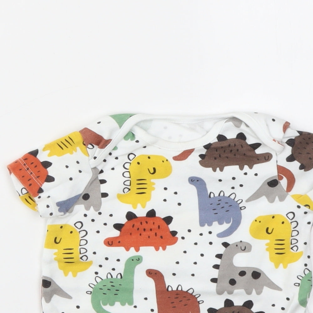 F&F Girls Multicoloured Animal Print  Babygrow One-Piece Size 18-24 Months