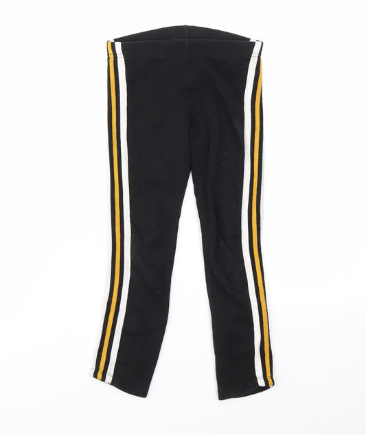 F&F Boys Black   Jegging Trousers Size 5-6 Years