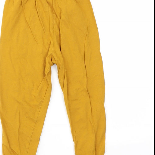 Preworn Boys Orange Geometric  Jogger Trousers Size 2-3 Years