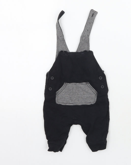 George Boys Black   Dungaree One-Piece Size 0-3 Months