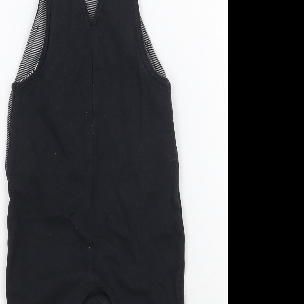 George Boys Black   Dungaree One-Piece Size 0-3 Months
