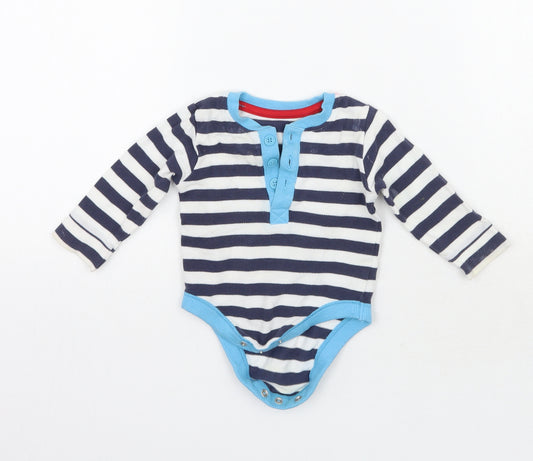 George Baby Blue Striped  Babygrow One-Piece Size 3-6 Months