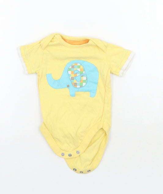 George Baby Yellow   Babygrow One-Piece Size 3-6 Months