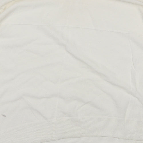 Laura Scott Womens White   Pullover Jumper Size 6