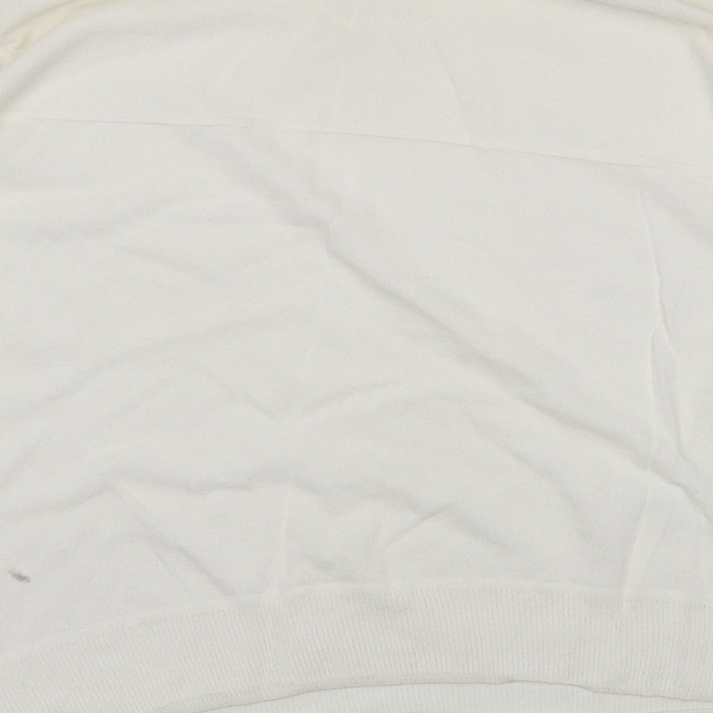 Laura Scott Womens White   Pullover Jumper Size 6
