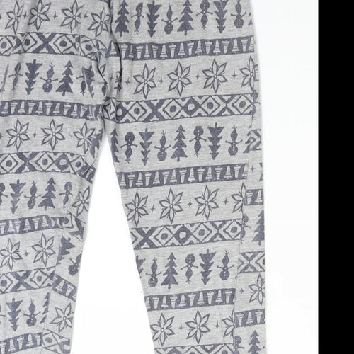 Frozen Girls Multicoloured Fair Isle   Pyjama Pants Size 7-8 Years