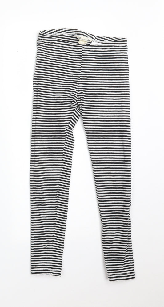 H&M Girls Multicoloured Striped  Jegging Trousers Size 7 Years - LEGGINGS