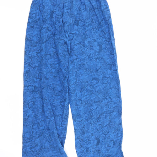 Marvel Boys Blue Geometric   Pyjama Pants Size 9-10 Years  - spiderman