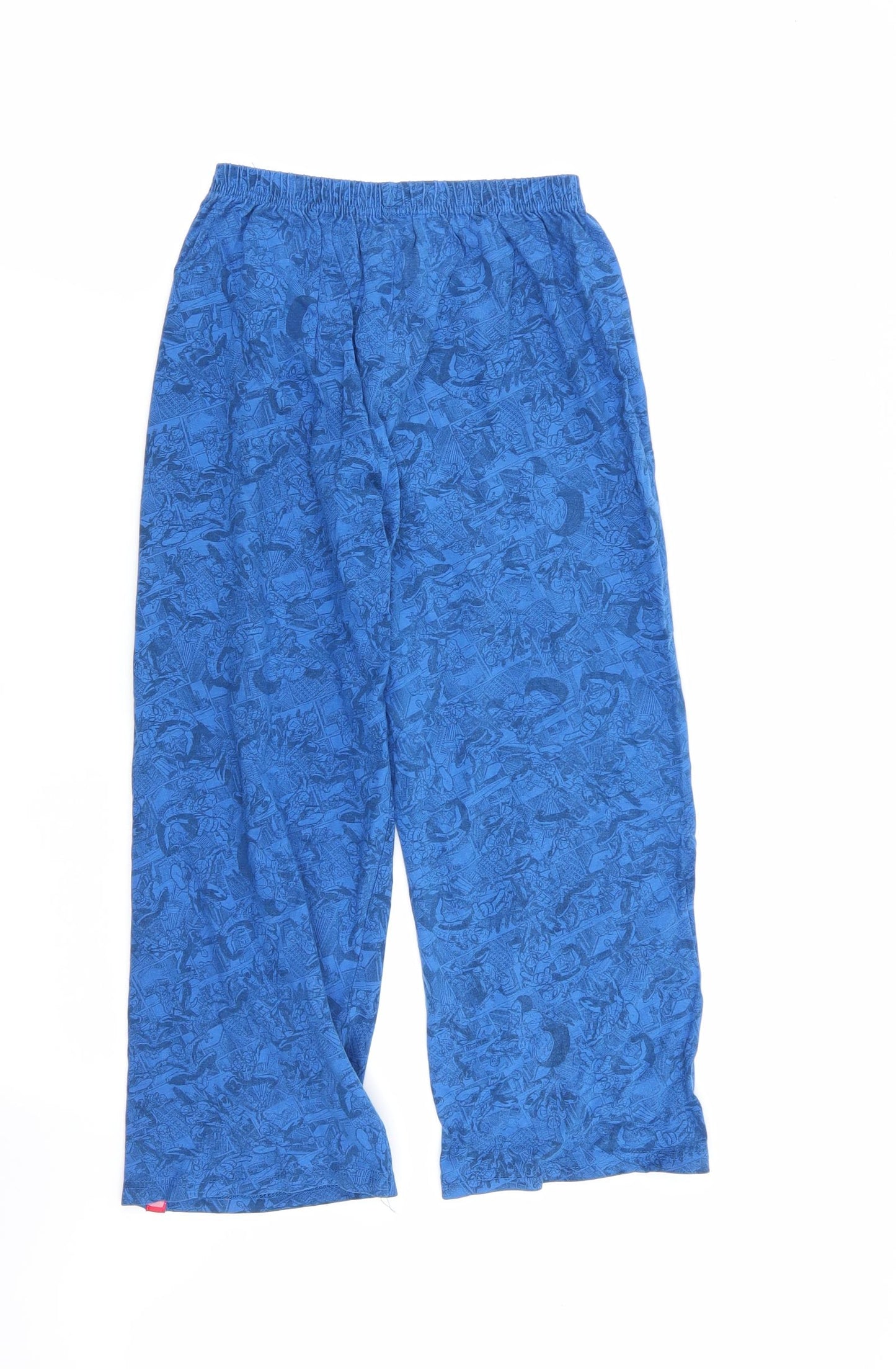 Marvel Boys Blue Geometric   Pyjama Pants Size 9-10 Years  - spiderman