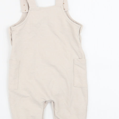 TU Boys Beige Spotted  Dungaree One-Piece Size 3-6 Months