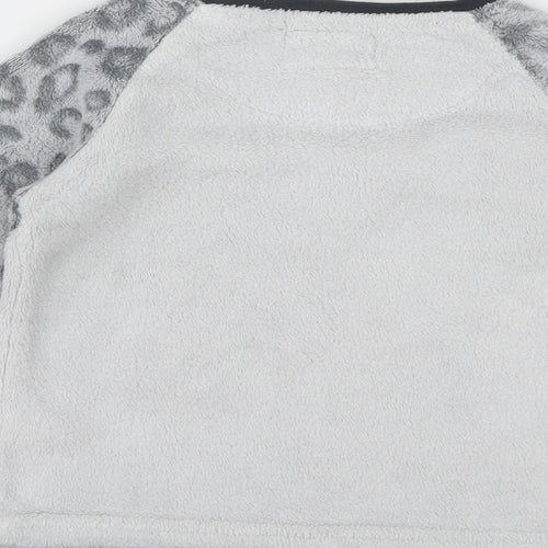 Primark Girls Grey Animal Print  Top Pyjama Top Size 3-4 Years