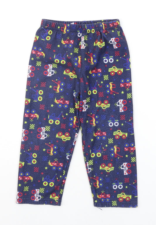 Primark Boys Blue Geometric   Pyjama Pants Size 3-4 Years  - CARS