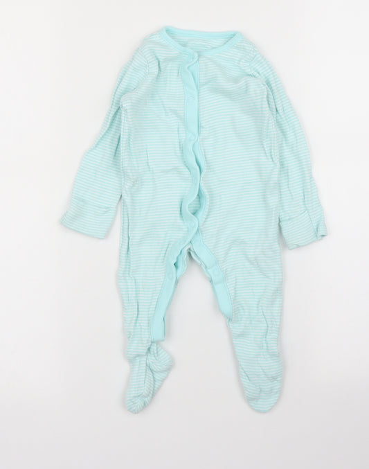 F&F Baby Blue Striped  Babygrow One-Piece Size 3-6 Months