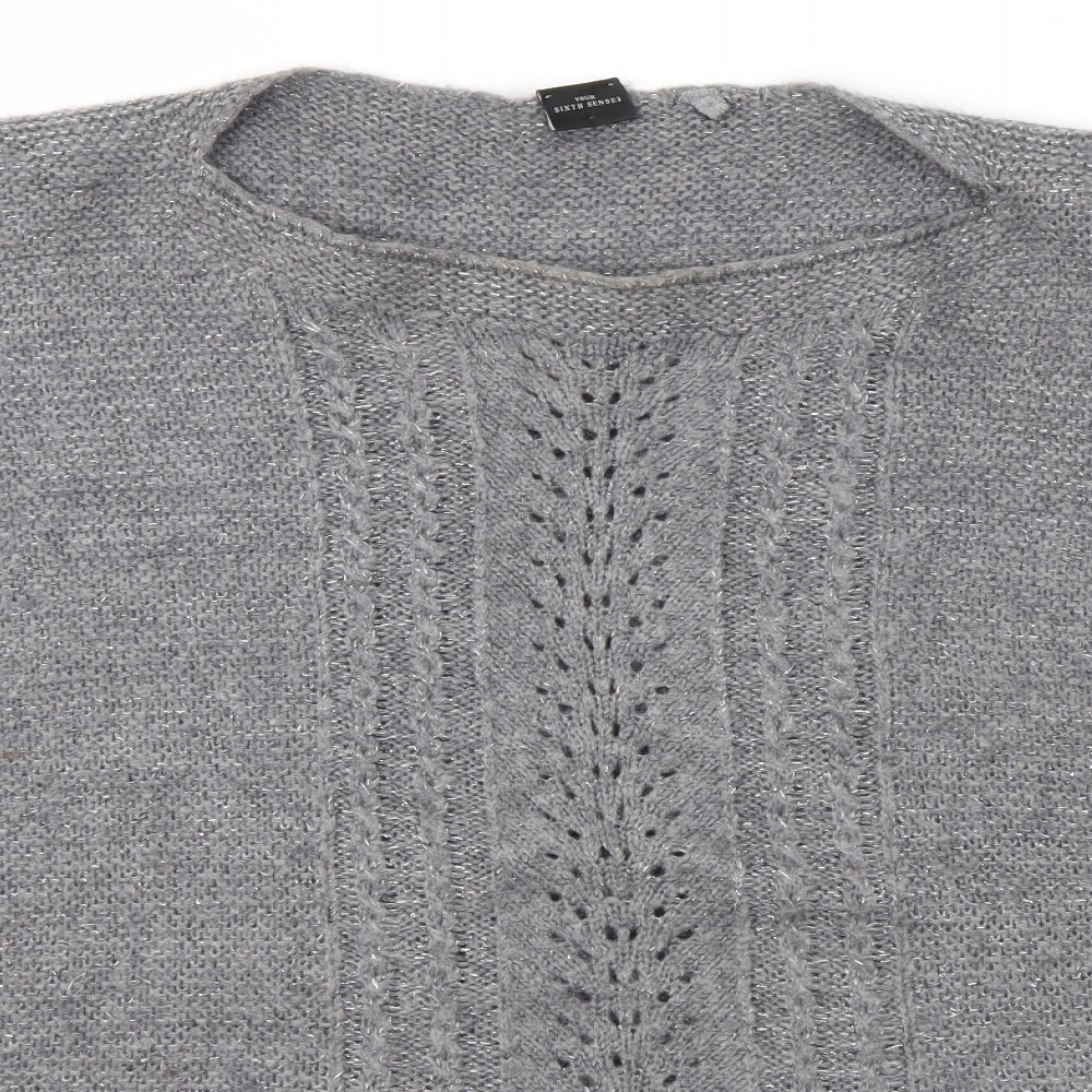 Your Sixth Sense Womens Grey   Pullover Jumper Size S