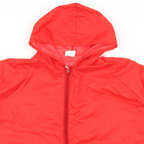 Preworn Mens Red   Rain Coat Coat Size M