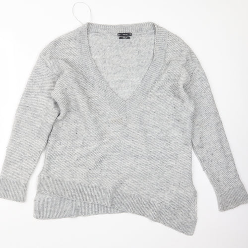 Zara Knit Womens Grey  Knit Pullover Jumper Size S