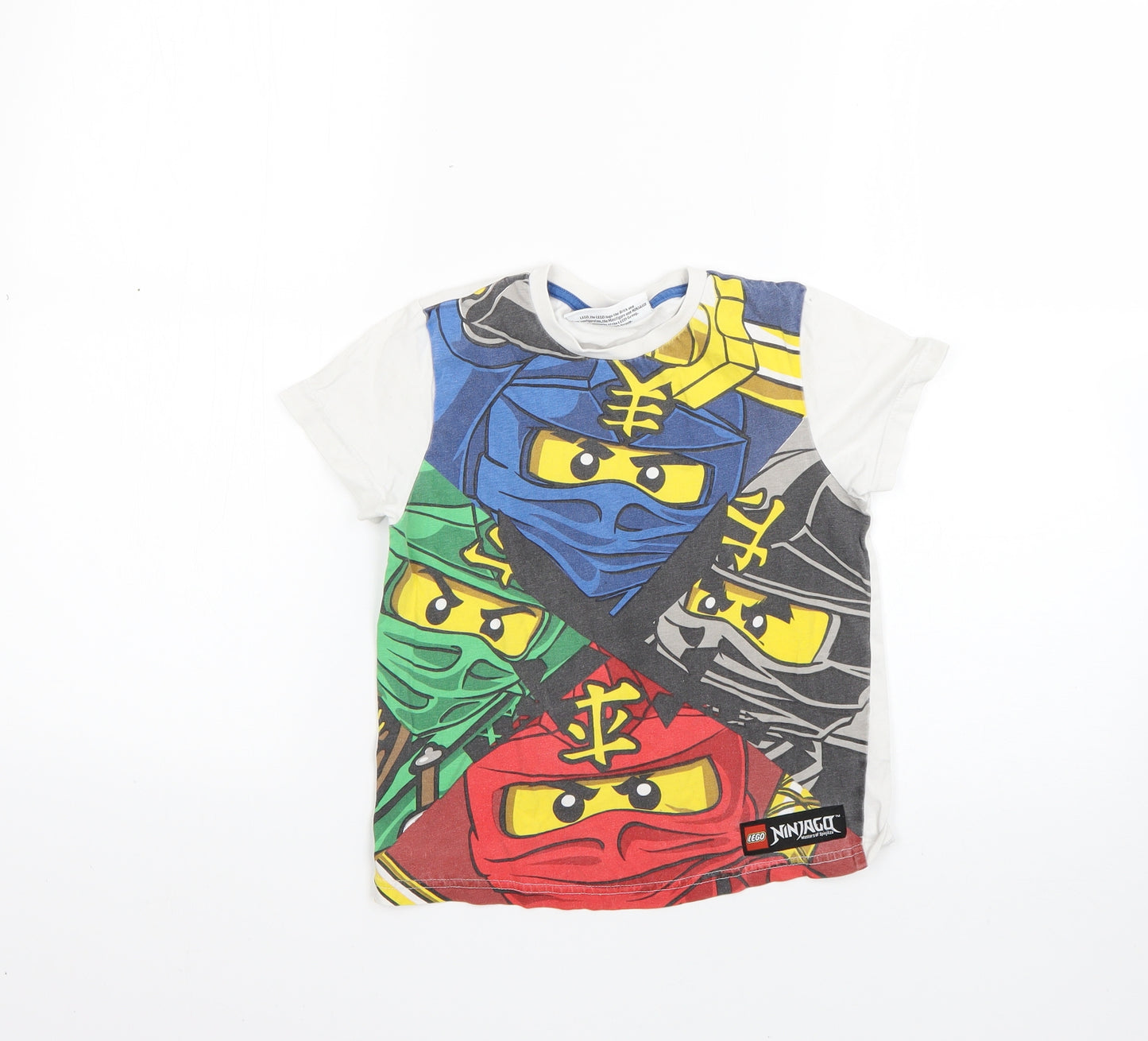 LEGO Boys Multicoloured Geometric  Basic T-Shirt Size 5-6 Years