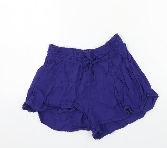 Preworn Girls Blue   Sweat Shorts Size 10 Years