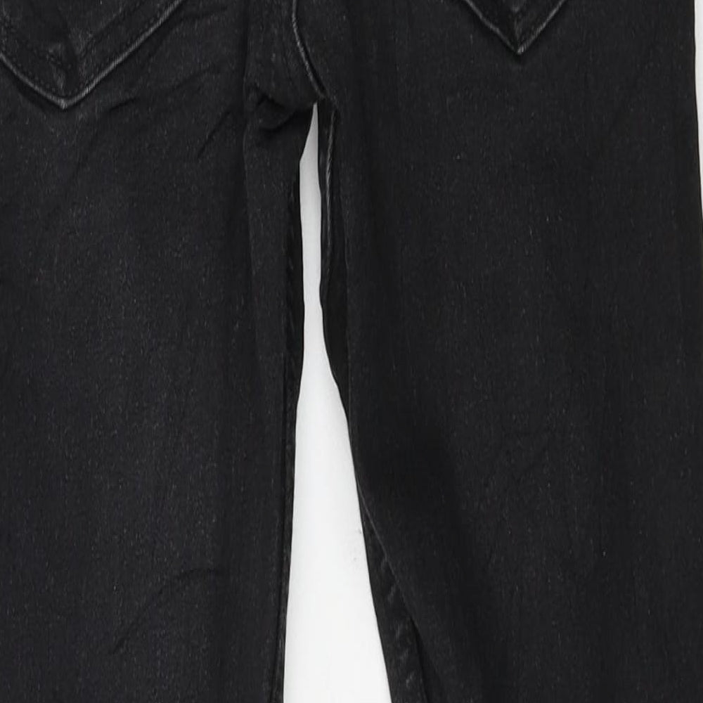 H&M Girls Black  Denim Skinny Jeans Size 11 Years