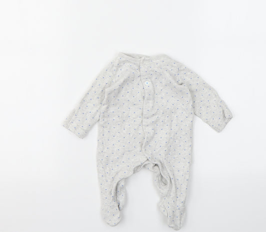 M Baby Grey Geometric  Babygrow One-Piece Size 0-3 Months