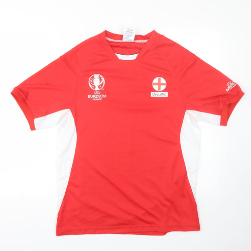 Euro2016 Mens Red   Jersey T-Shirt Size S  - England EURO2016