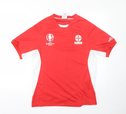 Euro2016 Mens Red   Jersey T-Shirt Size S  - England EURO2016