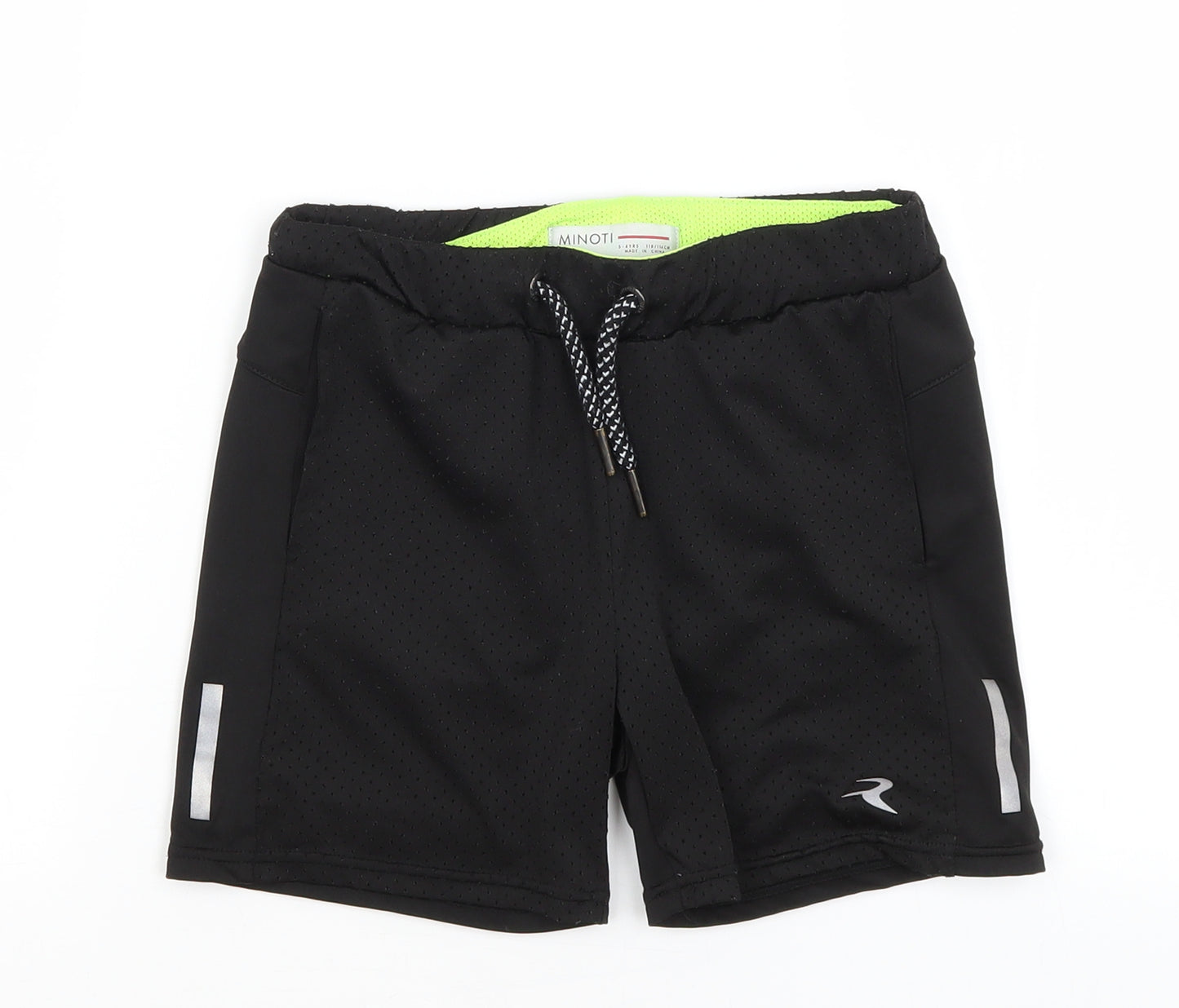 Minoti Boys Black   Sweat Shorts Size 5-6 Years