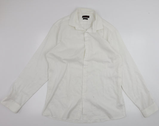 Redherring    Mens White    Dress Shirt Size 16